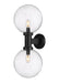 Z-Lite Canada - Two Light Outdoor Wall Sconce - Laurent - Black- Union Lighting Luminaires Decor
