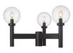 Z-Lite Canada - Three Light Outdoor Post Mount Fixture - Laurent - Black- Union Lighting Luminaires Decor