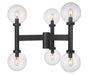 Z-Lite Canada - Six Light Outdoor Post Mount Fixture - Laurent - Black- Union Lighting Luminaires Decor