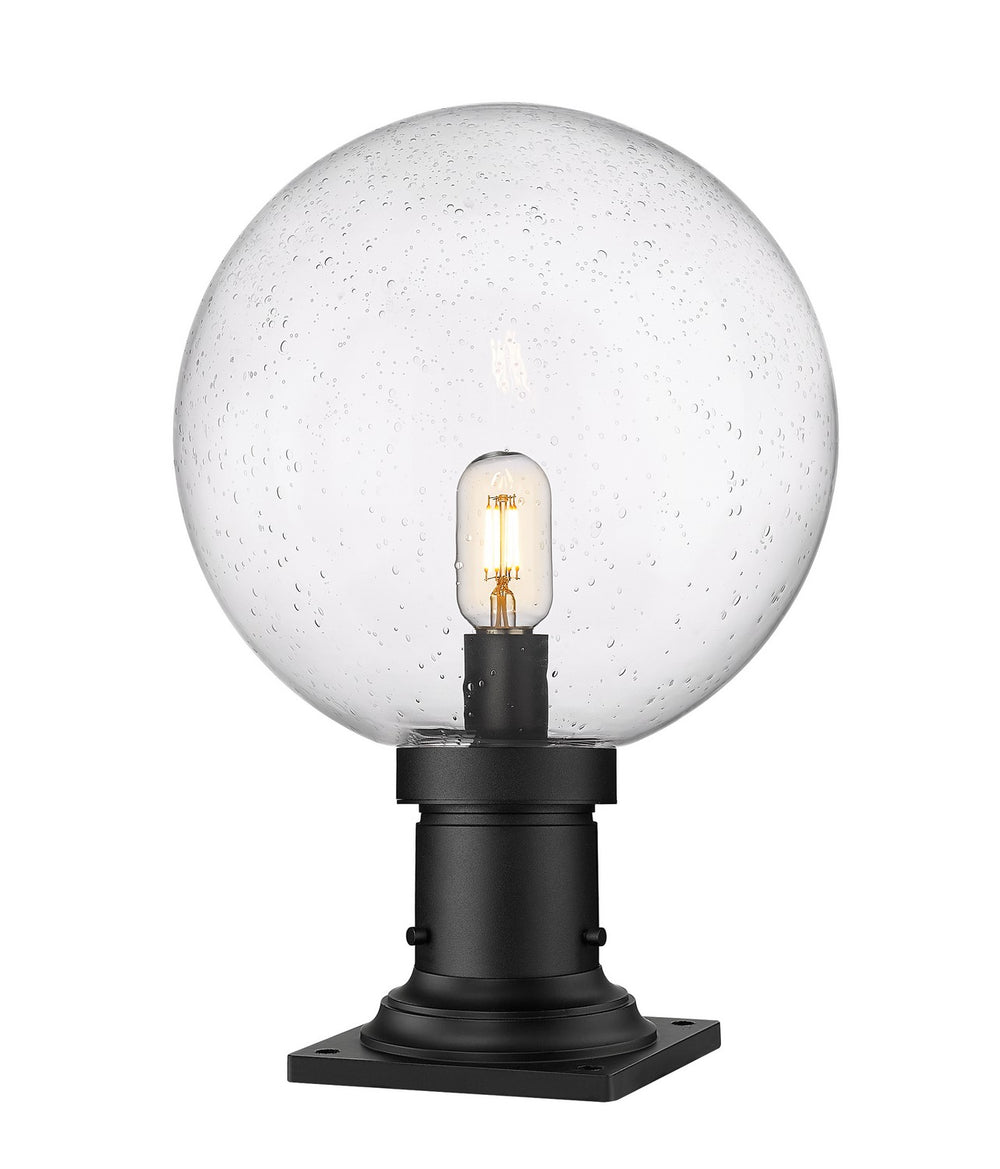 Z-Lite Canada - One Light Outdoor Pier Mounted Fixture - Laurent - Black- Union Lighting Luminaires Decor