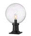 Z-Lite Canada - One Light Outdoor Pier Mounted Fixture - Laurent - Black- Union Lighting Luminaires Decor