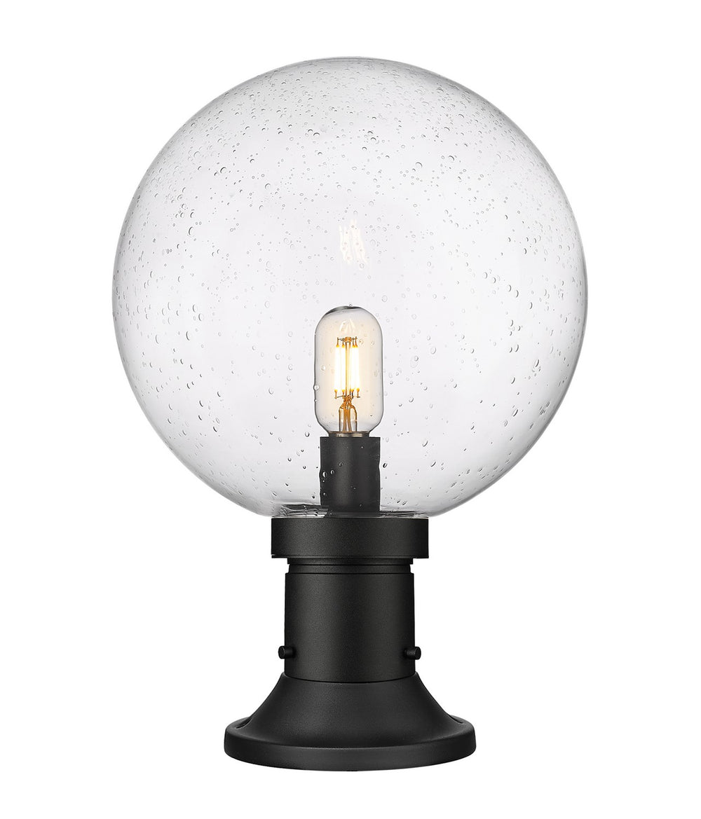 Z-Lite Canada - One Light Outdoor Pier Mounted Fixture - Laurent - Black- Union Lighting Luminaires Decor