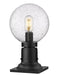 Z-Lite Canada - One Light Outdoor Pier Mounted Fixture - Laurent - Black- Union Lighting Luminaires Decor