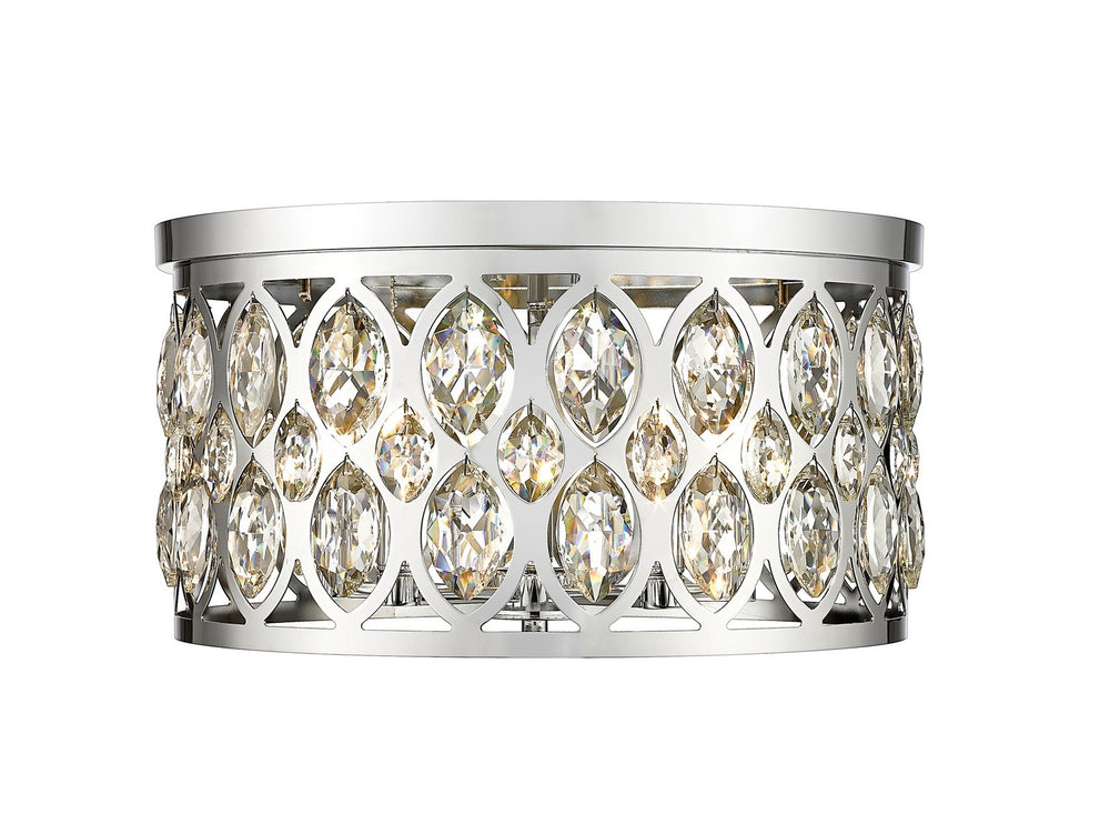 Z-Lite Canada - Five Light Flush Mount - Dealey - Chrome- Union Lighting Luminaires Decor