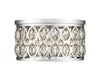 Z-Lite Canada - Five Light Flush Mount - Dealey - Chrome- Union Lighting Luminaires Decor