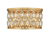 Z-Lite Canada - Five Light Flush Mount - Dealey - Heirloom Brass- Union Lighting Luminaires Decor