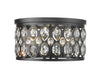 Z-Lite Canada - Five Light Flush Mount - Dealey - Matte Black- Union Lighting Luminaires Decor