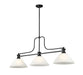 Z-Lite Canada - Three Light Billiard - Melange - Matte Black- Union Lighting Luminaires Decor