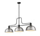 Z-Lite Canada - Three Light Billiard - Melange - Matte Black- Union Lighting Luminaires Decor