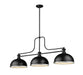 Z-Lite Canada - Three Light Billiard - Melange - Matte Black- Union Lighting Luminaires Decor