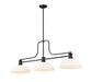 Z-Lite Canada - Three Light Billiard - Melange - Matte Black- Union Lighting Luminaires Decor