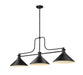 Z-Lite Canada - Three Light Billiard - Melange - Matte Black- Union Lighting Luminaires Decor