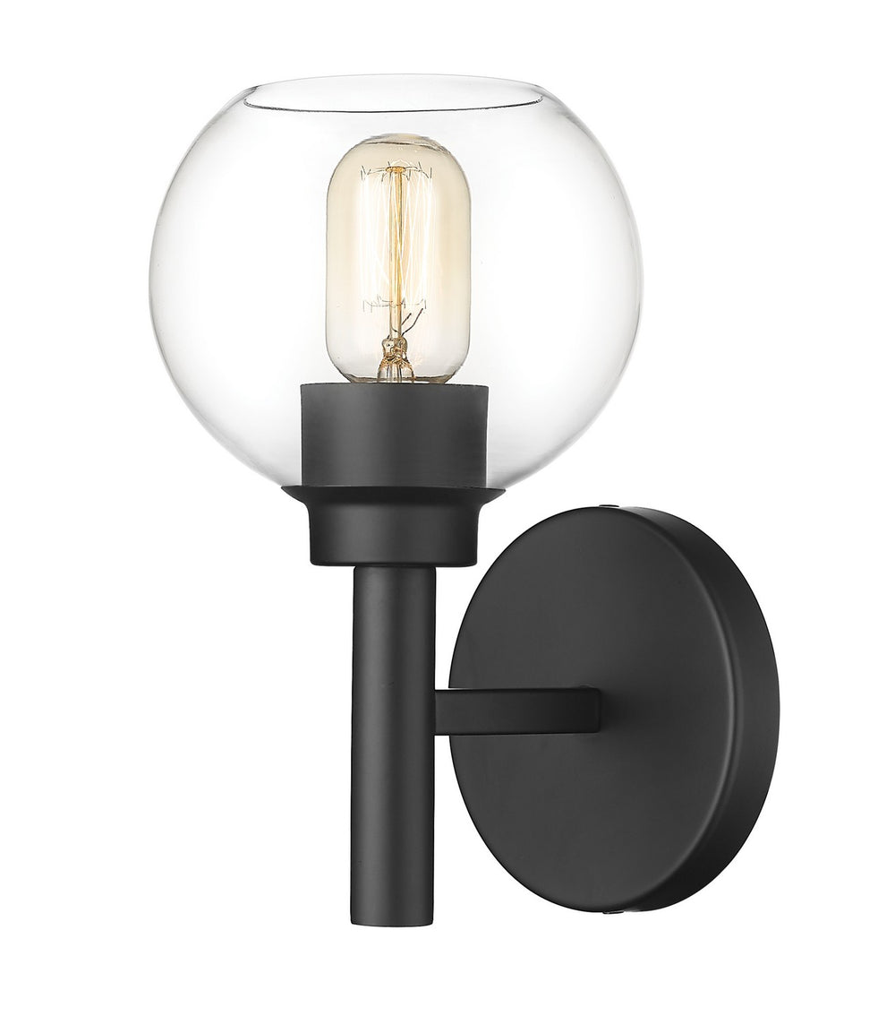 Z-Lite Canada - One Light Wall Sconce - Sutton - Matte Black- Union Lighting Luminaires Decor