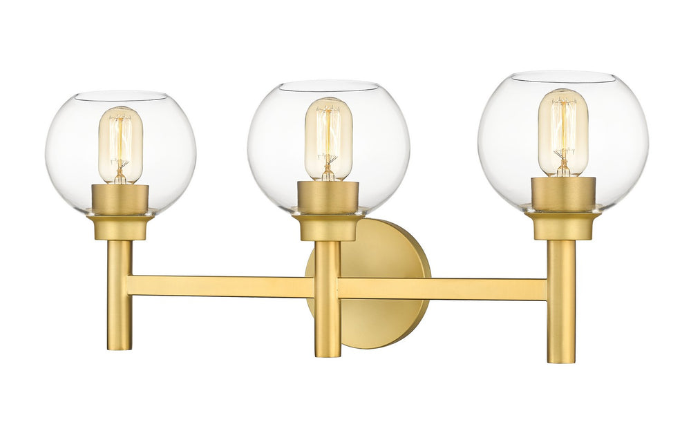 Z-Lite Canada - Three Light Vanity - Sutton - Brushed Gold- Union Lighting Luminaires Decor