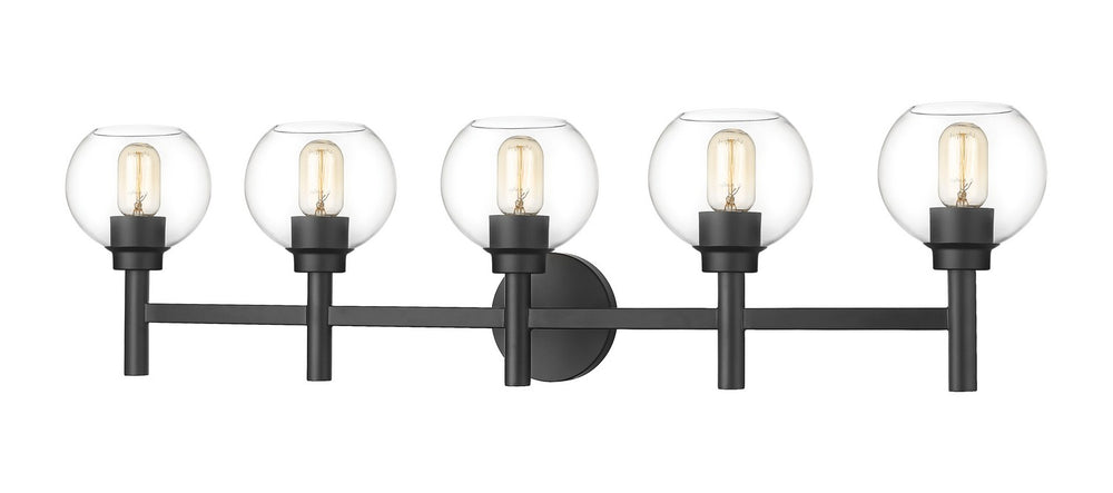 Z-Lite Canada - Five Light Vanity - Sutton - Matte Black- Union Lighting Luminaires Decor