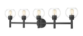 Z-Lite Canada - Five Light Vanity - Sutton - Matte Black- Union Lighting Luminaires Decor
