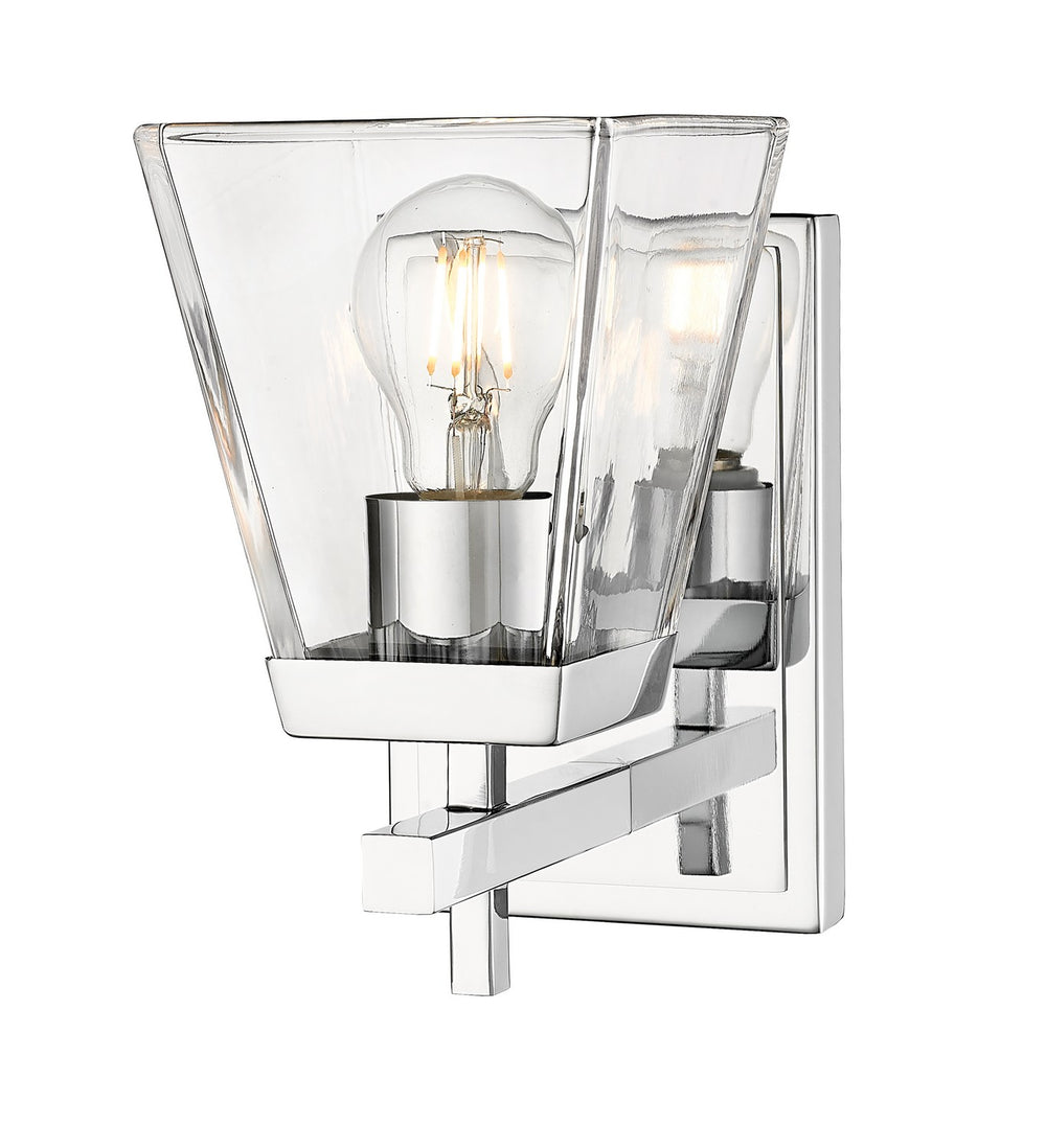 Z-Lite Canada - One Light Wall Sconce - Lauren - Chrome- Union Lighting Luminaires Decor