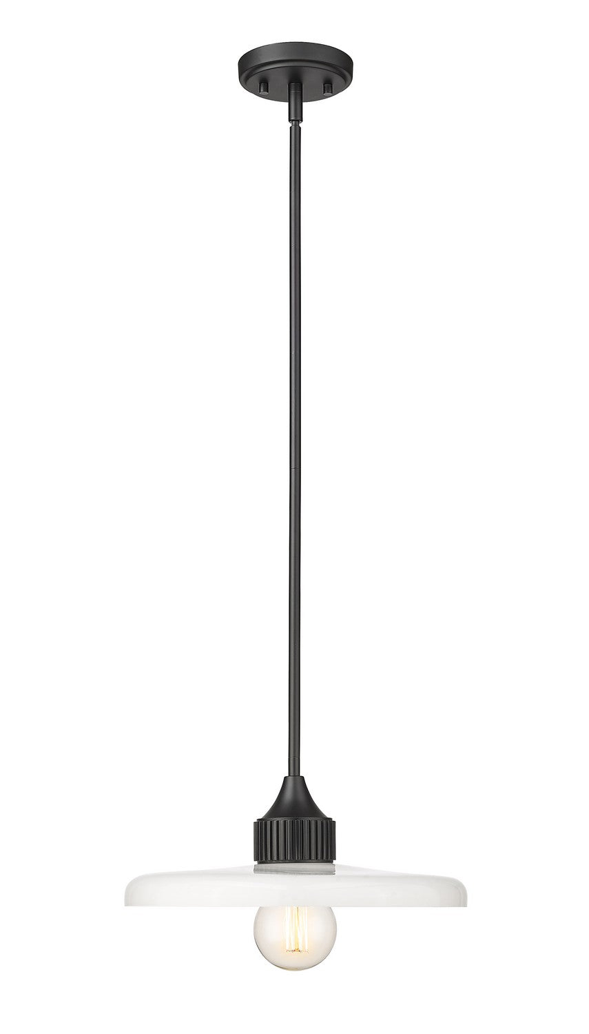 Z-Lite Canada - One Light Pendant - Paloma - Matte Black- Union Lighting Luminaires Decor