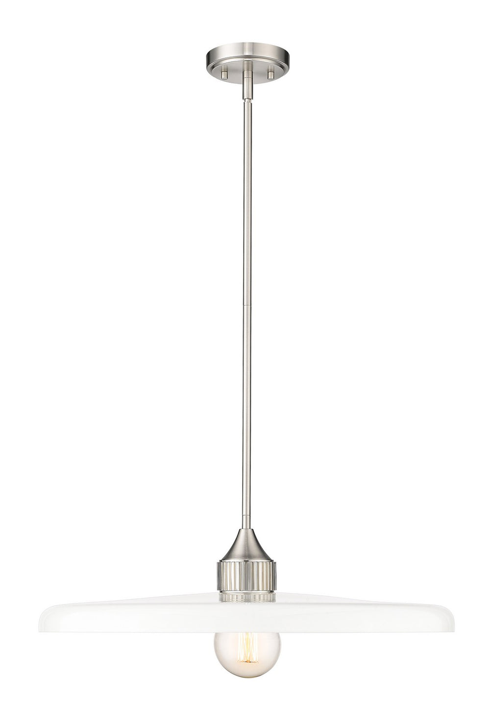 Z-Lite Canada - One Light Pendant - Paloma - Brushed Nickel- Union Lighting Luminaires Decor