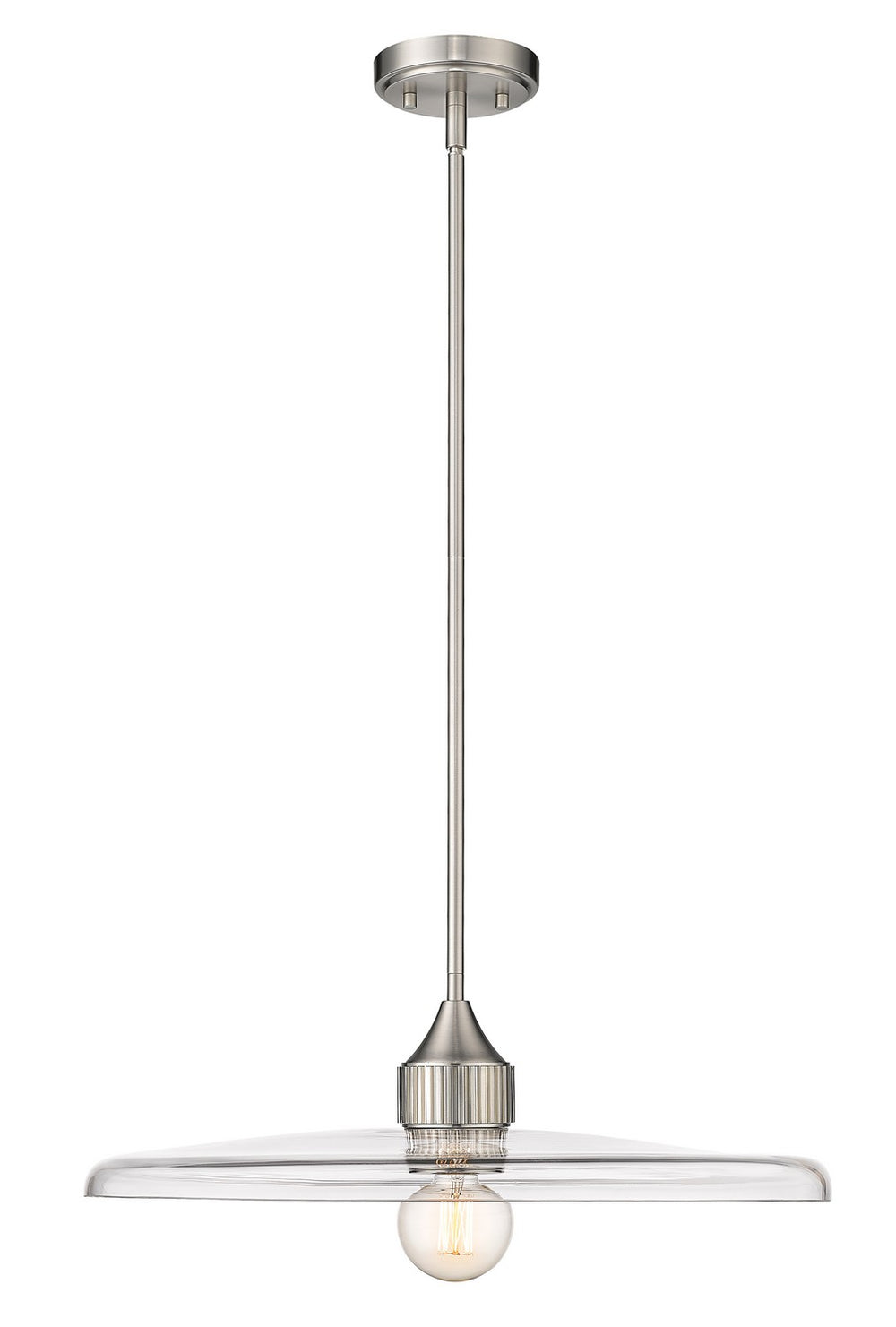 Z-Lite Canada - One Light Pendant - Paloma - Brushed Nickel- Union Lighting Luminaires Decor