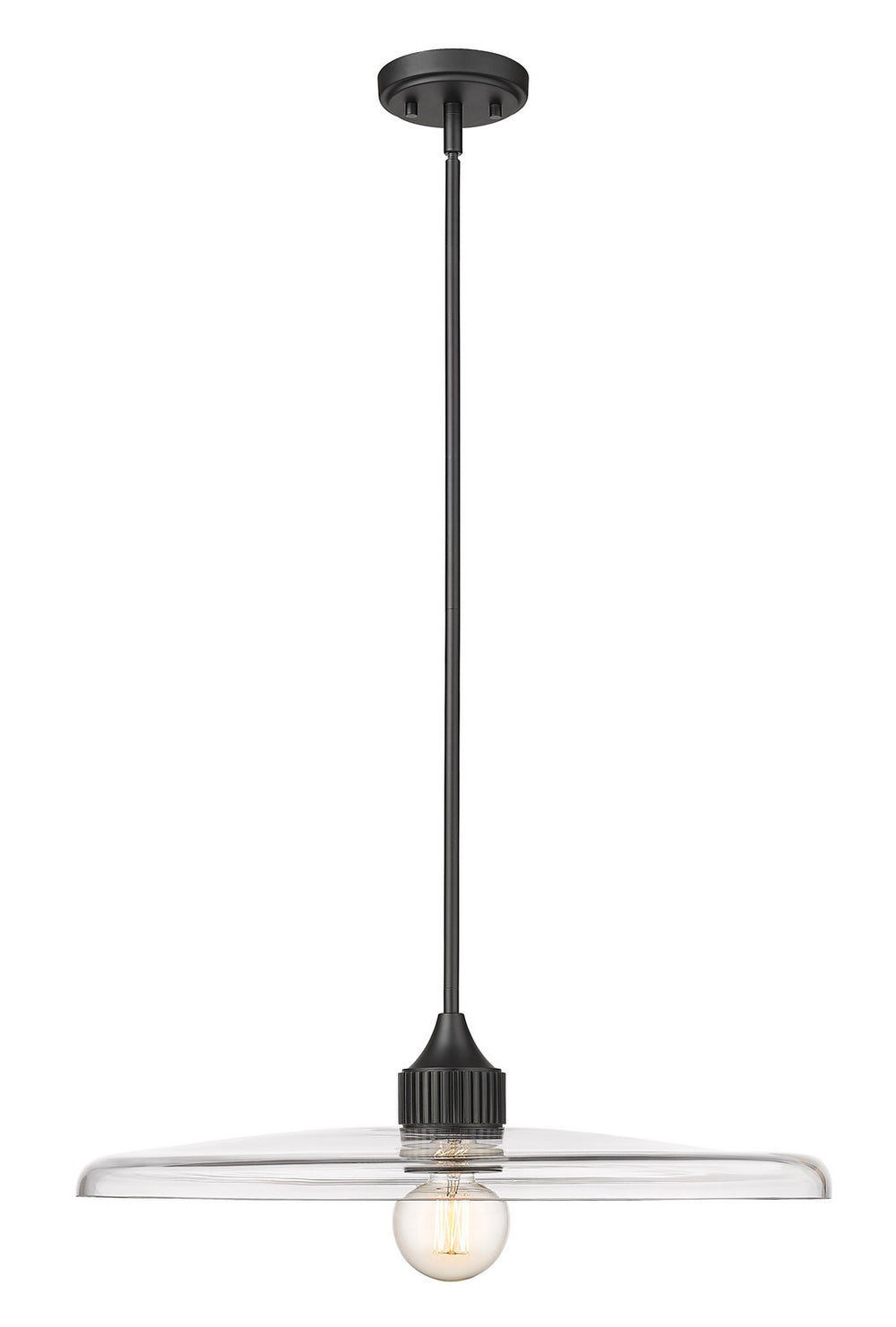 Z-Lite Canada - One Light Pendant - Paloma - Matte Black- Union Lighting Luminaires Decor