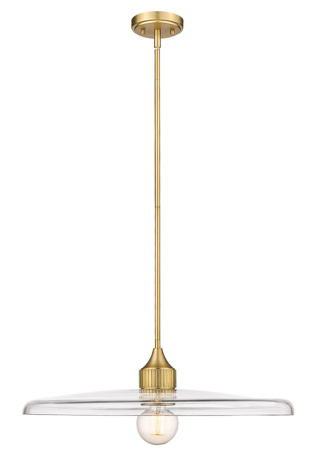 Z-Lite Canada - One Light Pendant - Paloma - Olde Brass- Union Lighting Luminaires Decor
