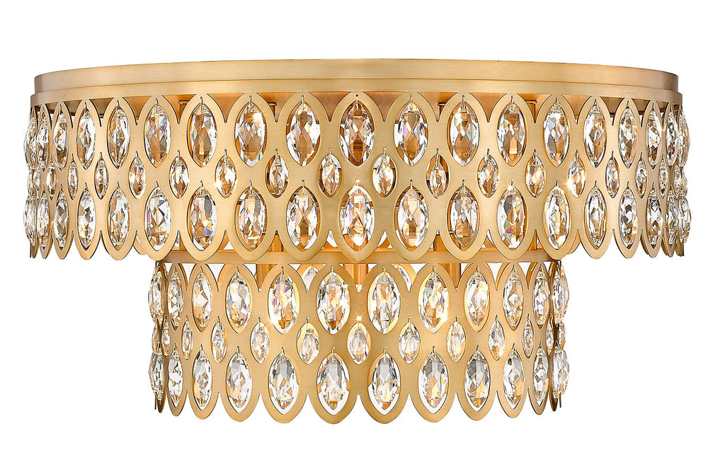Z-Lite Canada - 12 Light Flush Mount - Dealey - Heirloom Brass- Union Lighting Luminaires Decor