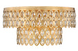 Z-Lite Canada - 12 Light Flush Mount - Dealey - Heirloom Brass- Union Lighting Luminaires Decor