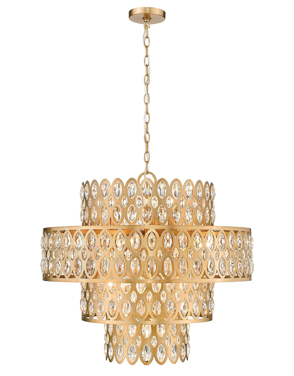 Z-Lite Canada - 13 Light Chandelier - Dealey - Heirloom Brass- Union Lighting Luminaires Decor