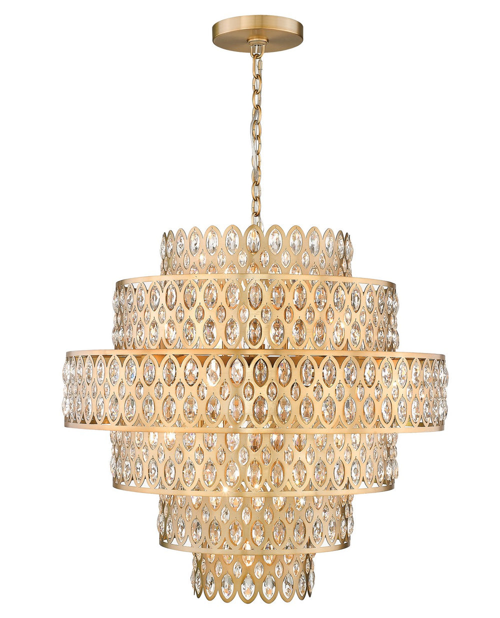 Z-Lite Canada - 17 Light Chandelier - Dealey - Heirloom Brass- Union Lighting Luminaires Decor