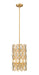 Z-Lite Canada - Three Light Pendant - Dealey - Heirloom Brass- Union Lighting Luminaires Decor