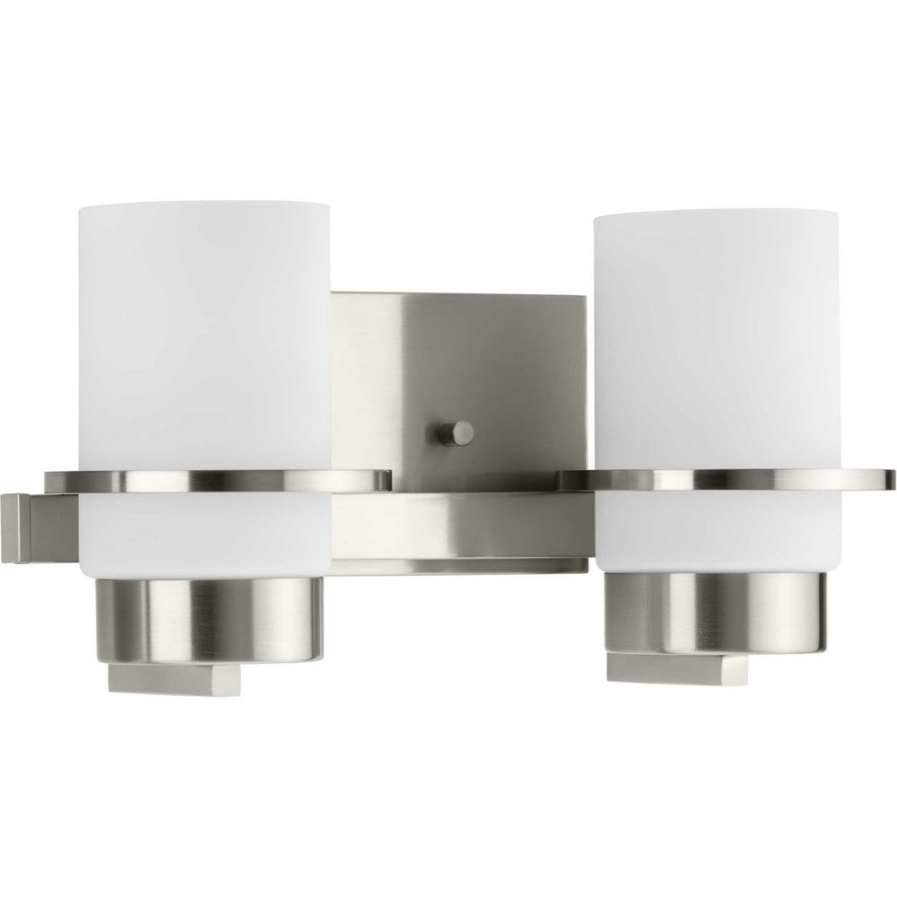 Progress Canada - Two Light Vanity - Reiss - Brushed Nickel- Union Lighting Luminaires Decor