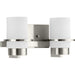 Progress Canada - Two Light Vanity - Reiss - Brushed Nickel- Union Lighting Luminaires Decor