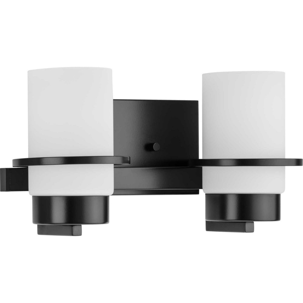 Progress Canada - Two Light Vanity - Reiss - Matte Black- Union Lighting Luminaires Decor