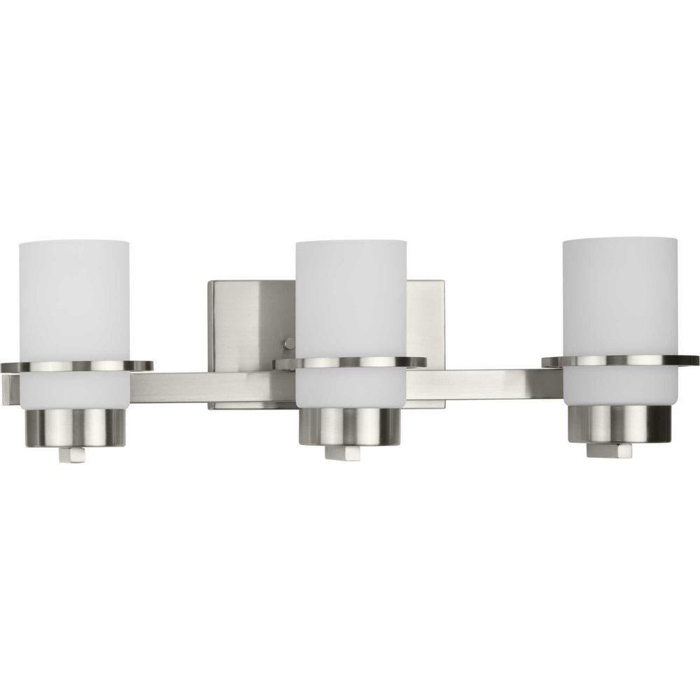 Progress Canada - Three Light Vanity - Reiss - Brushed Nickel- Union Lighting Luminaires Decor