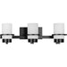 Progress Canada - Three Light Vanity - Reiss - Matte Black- Union Lighting Luminaires Decor