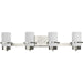 Progress Canada - Four Light Vanity - Reiss - Brushed Nickel- Union Lighting Luminaires Decor
