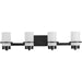 Progress Canada - Four Light Vanity - Reiss - Matte Black- Union Lighting Luminaires Decor