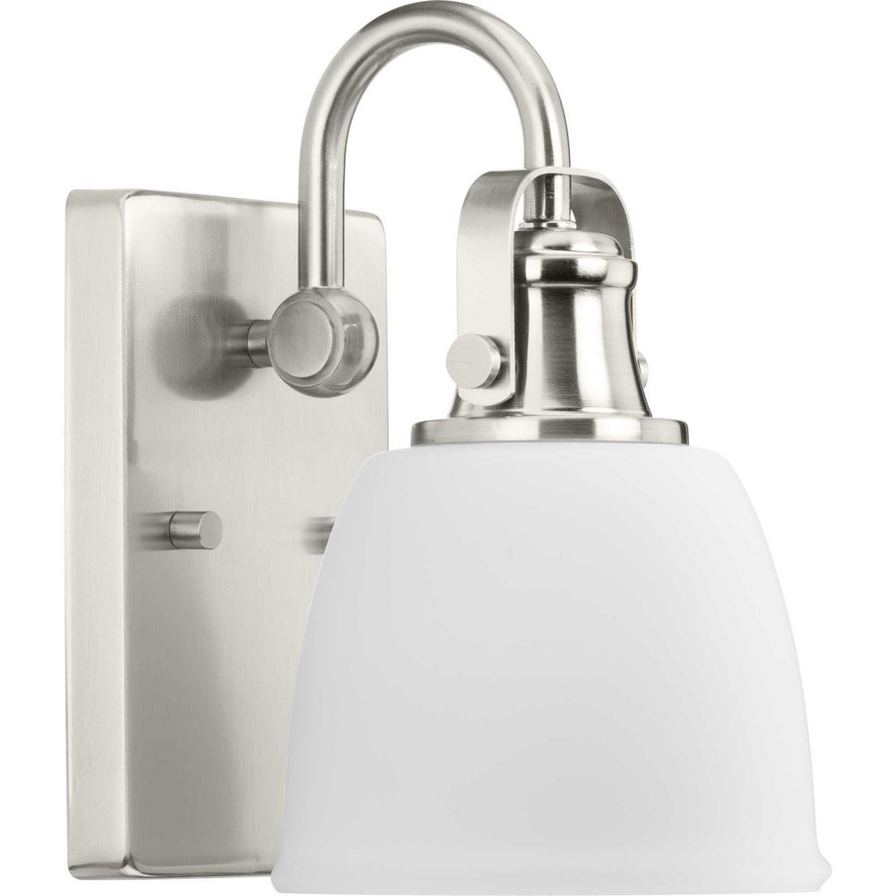 Progress Canada - One Light Vanity - Preston - Brushed Nickel- Union Lighting Luminaires Decor