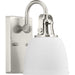 Progress Canada - One Light Vanity - Preston - Brushed Nickel- Union Lighting Luminaires Decor
