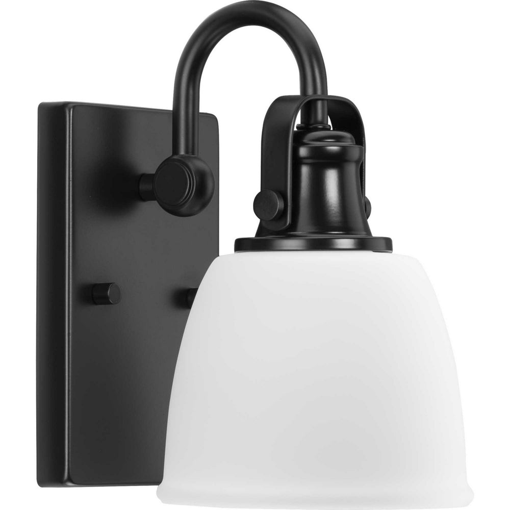 Progress Canada - One Light Vanity - Preston - Matte Black- Union Lighting Luminaires Decor