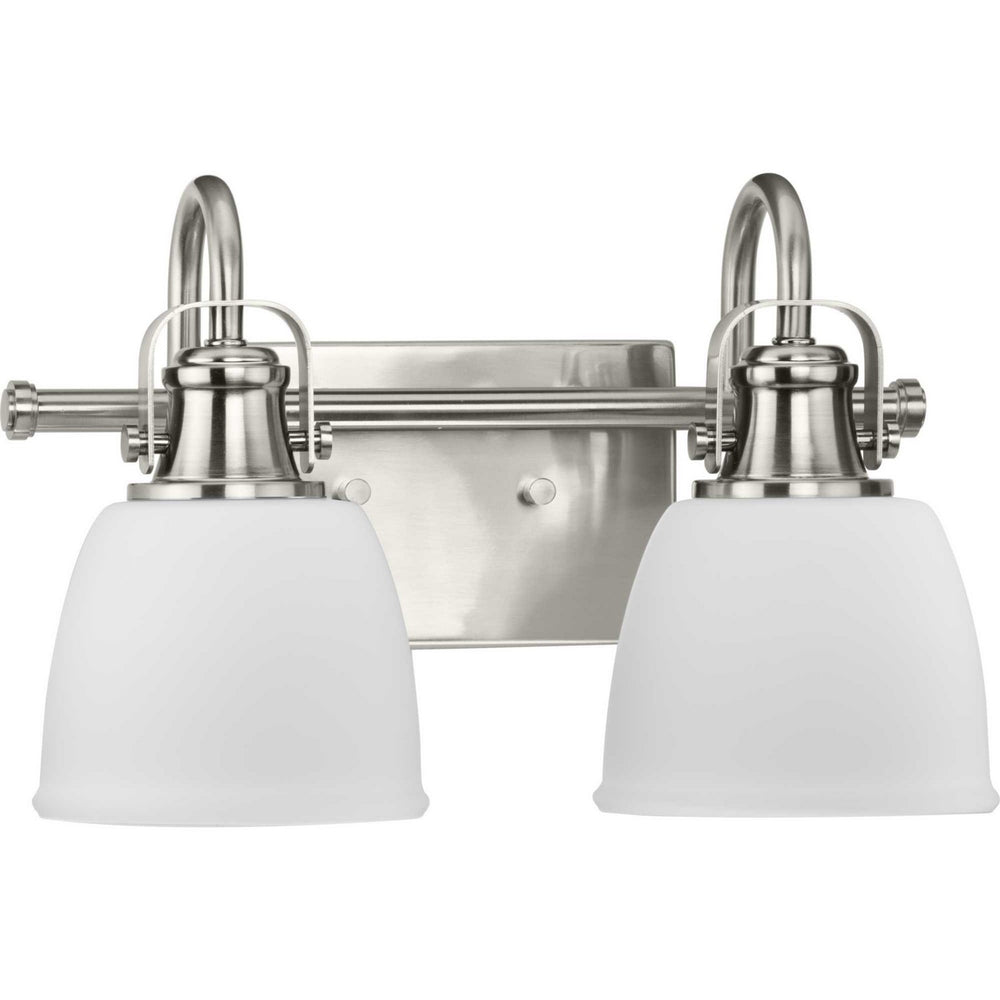 Progress Canada - Two Light Vanity - Preston - Brushed Nickel- Union Lighting Luminaires Decor