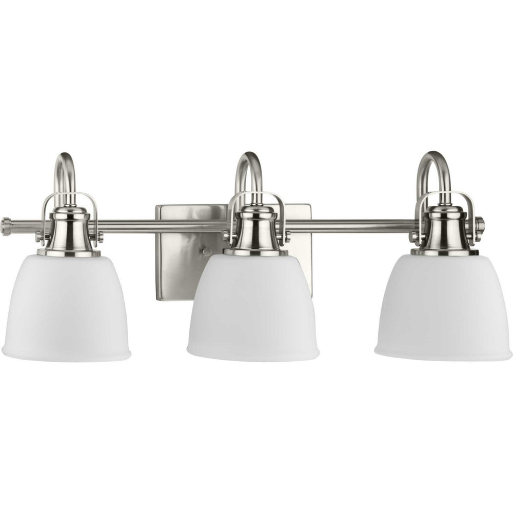Progress Canada - Three Light Vanity - Preston - Brushed Nickel- Union Lighting Luminaires Decor