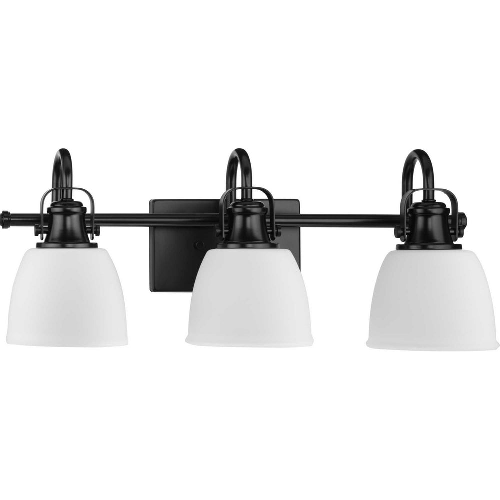 Progress Canada - Three Light Vanity - Preston - Matte Black- Union Lighting Luminaires Decor