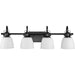 Progress Canada - Four Light Vanity - Preston - Matte Black- Union Lighting Luminaires Decor