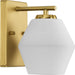 Progress Canada - One Light Bath and Vanity Light - Copeland - Brushed Gold- Union Lighting Luminaires Decor