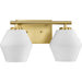 Progress Canada - Two Light Vanity - Copeland - Brushed Gold- Union Lighting Luminaires Decor