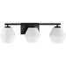 Progress Canada - Three Light Vanity - Copeland - Matte Black- Union Lighting Luminaires Decor