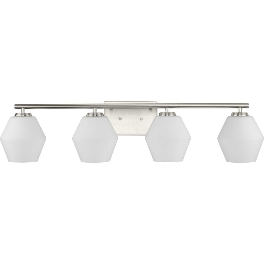 Progress Canada - Four Light Vanity - Copeland - Brushed Nickel- Union Lighting Luminaires Decor