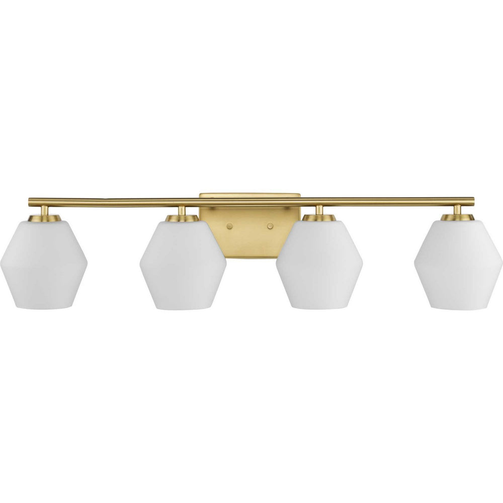 Progress Canada - Four Light Vanity - Copeland - Brushed Gold- Union Lighting Luminaires Decor